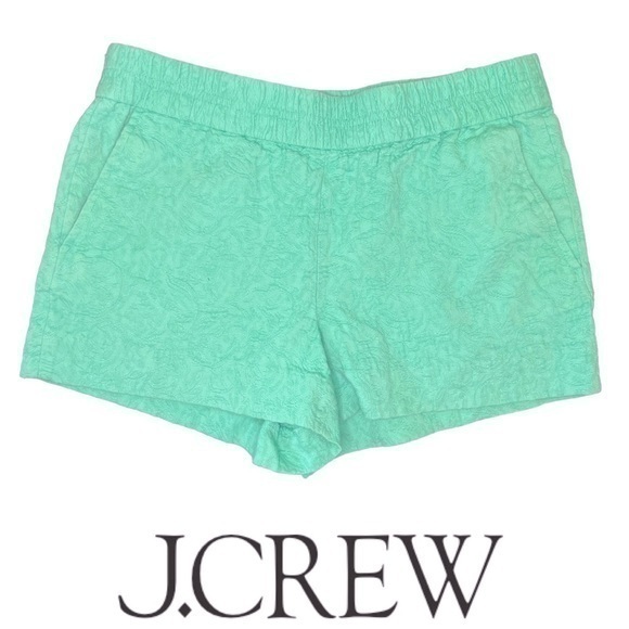 J. Crew Floral Jacquard Boardwalk Pull-on Short! - Picture 1 of 9